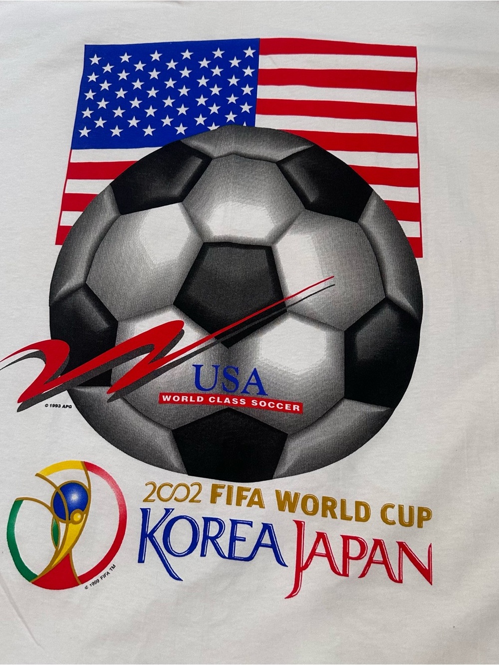 Vintage Y2K 2002 FIFA World Cup USA Graphic Tee